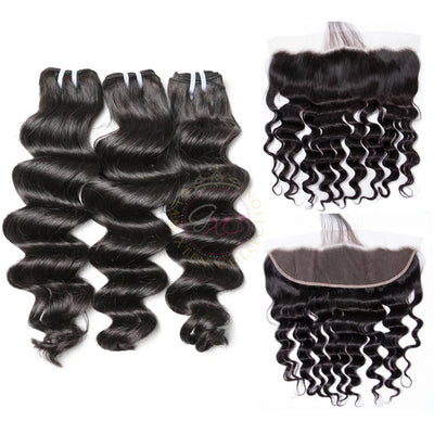 Exotic Wave/Loose Deep Wave + Frontal Deals - Glam Xten Collection