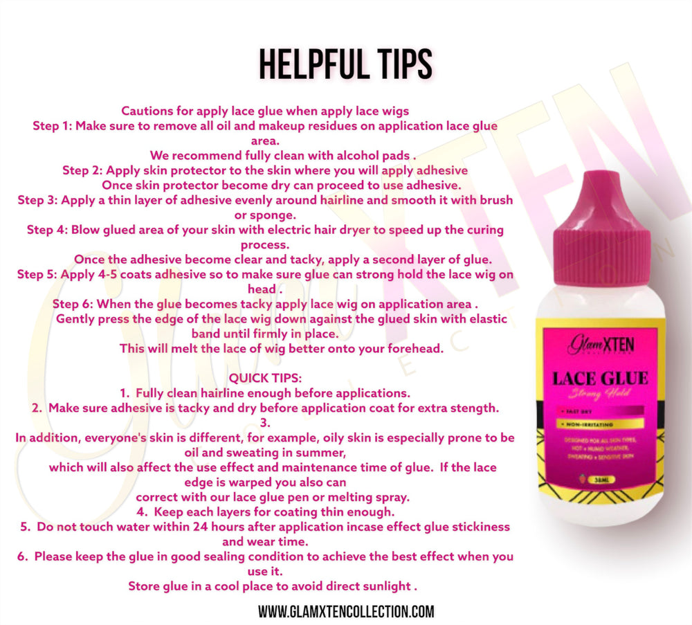 Ultra Strong Hold Lace Glue 38 ml (Small) - Glam Xten Collection