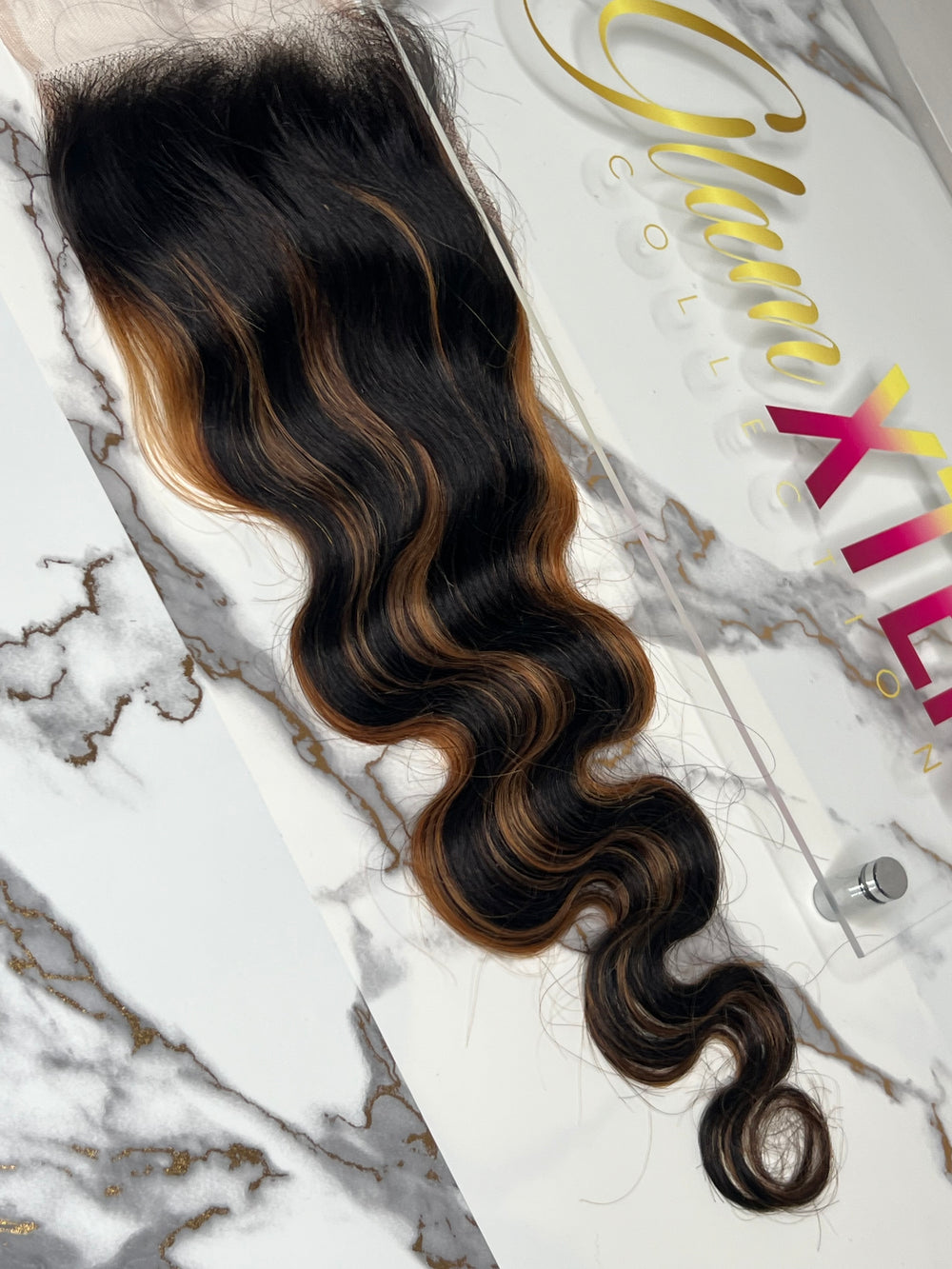 Custom 1B/Highlight Closure/Frontal - Glam Xten Collection