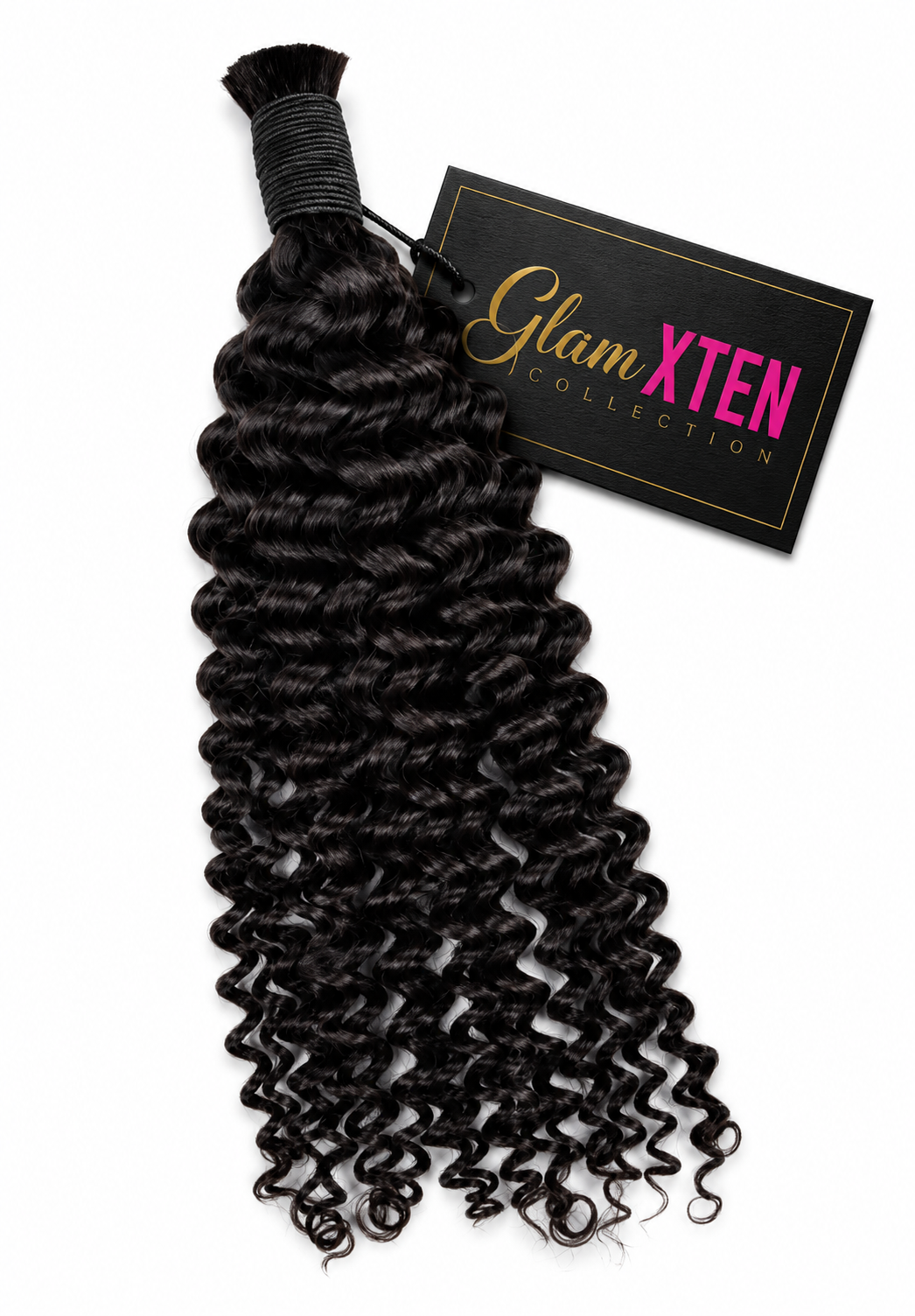 Deep Curly Bulk Braiding Hair Extensions - Glam Xten Collection