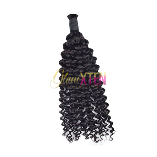 Deep Curly Bulk Hair Extensions - Glam Xten Collection