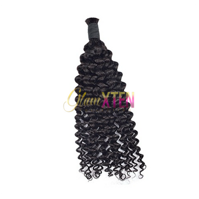 Deep Curly Bulk Hair Extensions - Glam Xten Collection