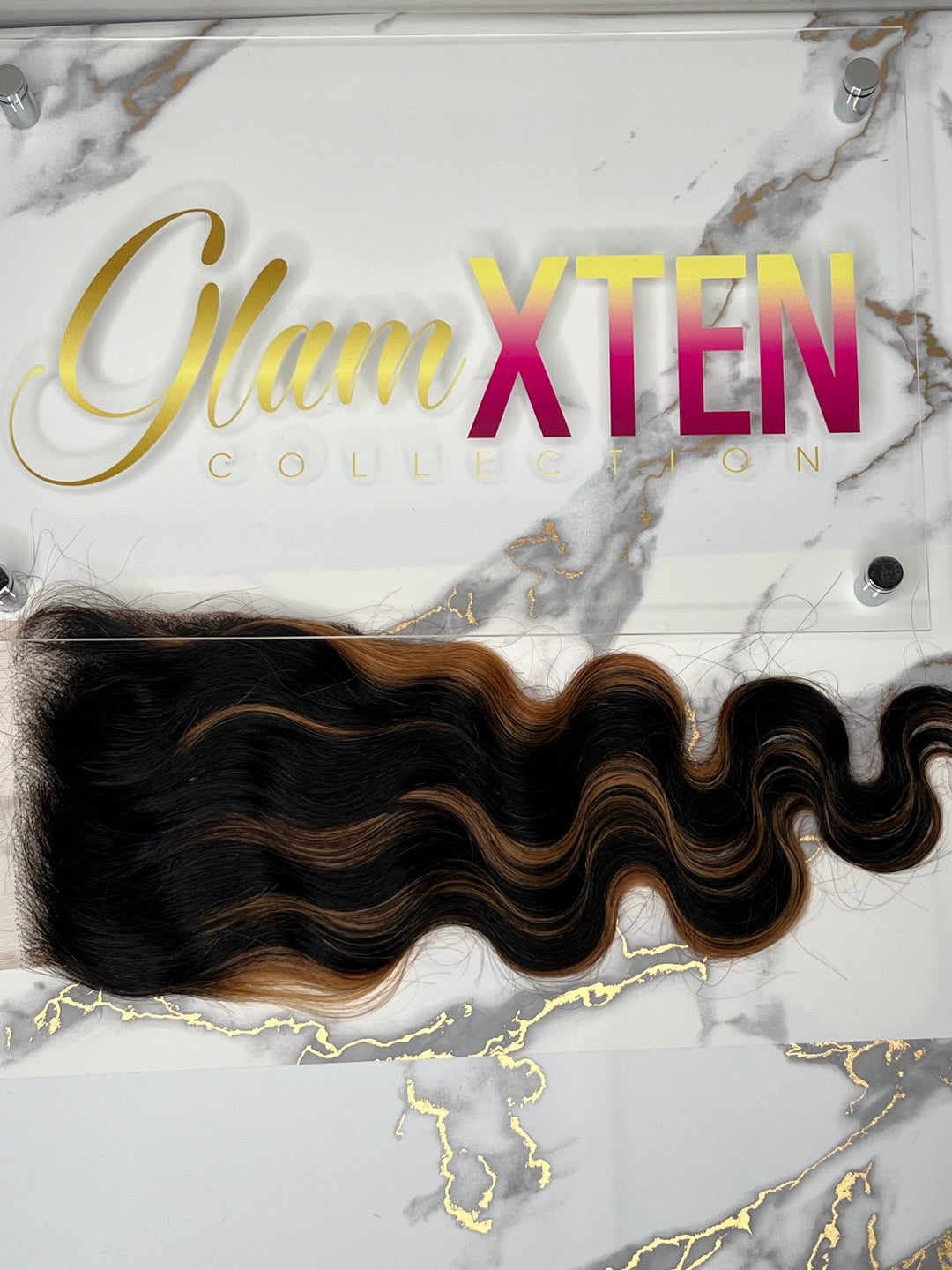Custom 1B/Highlight Closure/Frontal - Glam Xten Collection