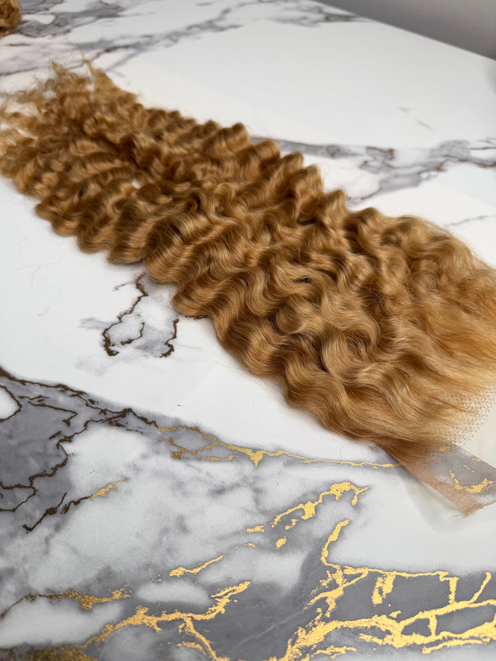 HD Lace Closure - Prestige Blonde Burmese Curly - Glam Xten Collection