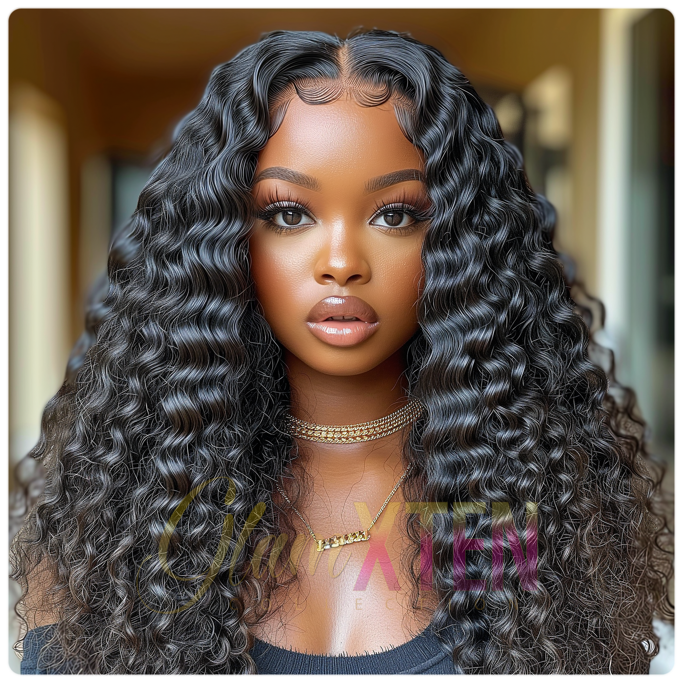 5x5 Invisible HD Lace Closure Wig - Deep Wave - Glam Xten Collection