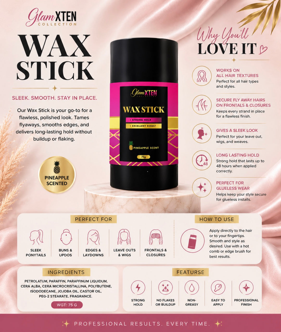Glam Pro Hair Wax Stick™ - Glam Xten Collection