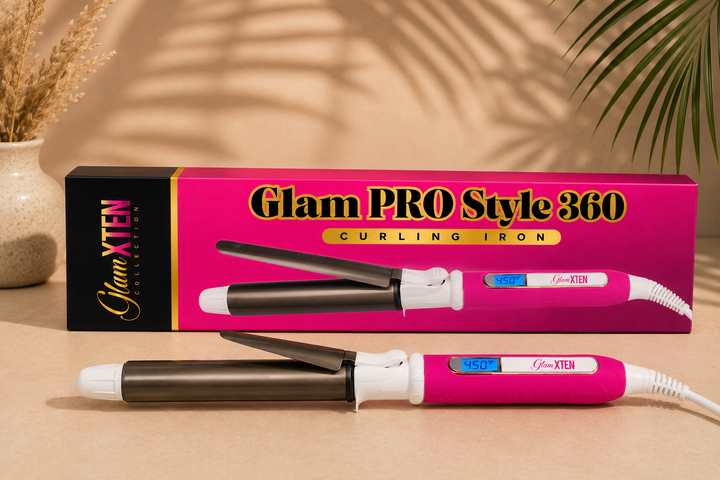 GLAM XTEN COLLECTION Professional Glam PRO Style 360 Curling Iron®️