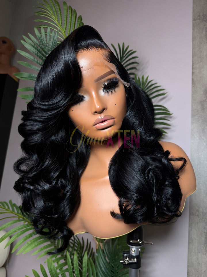 MEGAN :22" Circumference - Custom Ready (JET Black)