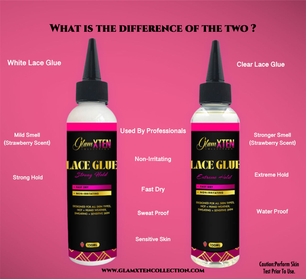 Extreme Hold Waterproof Lace Glue 150ml  (Large) - Glam Xten Collection